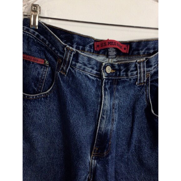 US Polo Assn Baggy Jeans Y2K Wide Leg Carpenter Denim Mens 36 X 30 - Picture 7 of 7